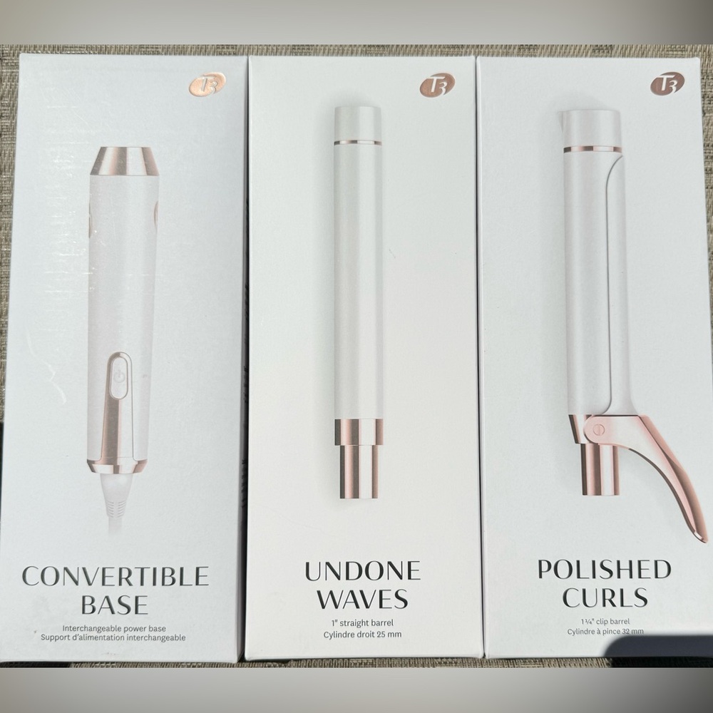 T3 Convertible Collection Base Curling Iron, Undone Waves and Polished Curls